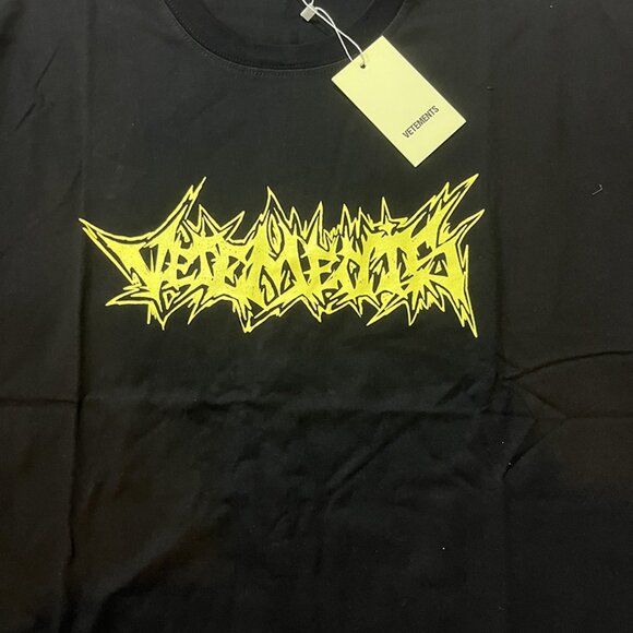 Lightning Bolt Print Short-Sleeved T-Shirt Vetements - Picture 3 of 6